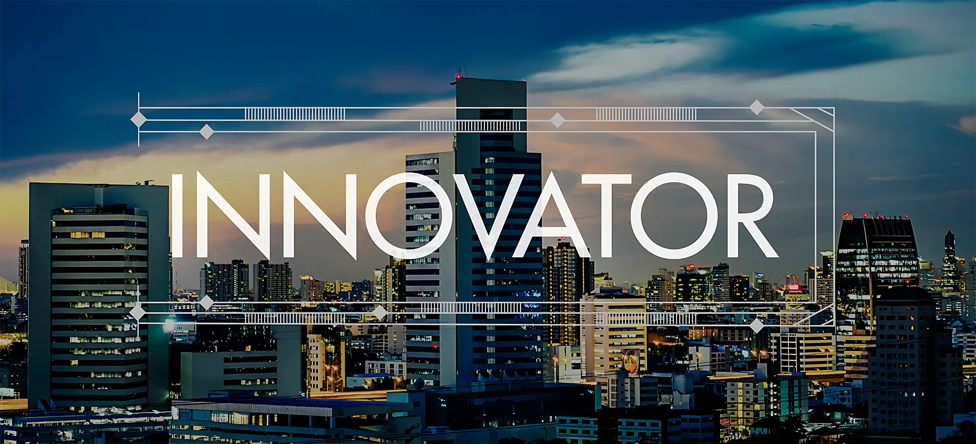 Innovation banner highlighting Dr. Mamata Jain with roles such as strategist, leader, researcher, philanthropist, and changemaker.